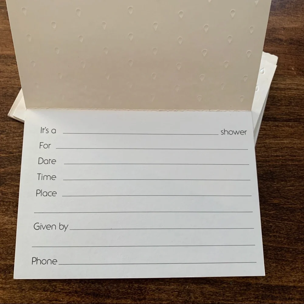 Free item: three shower invitations